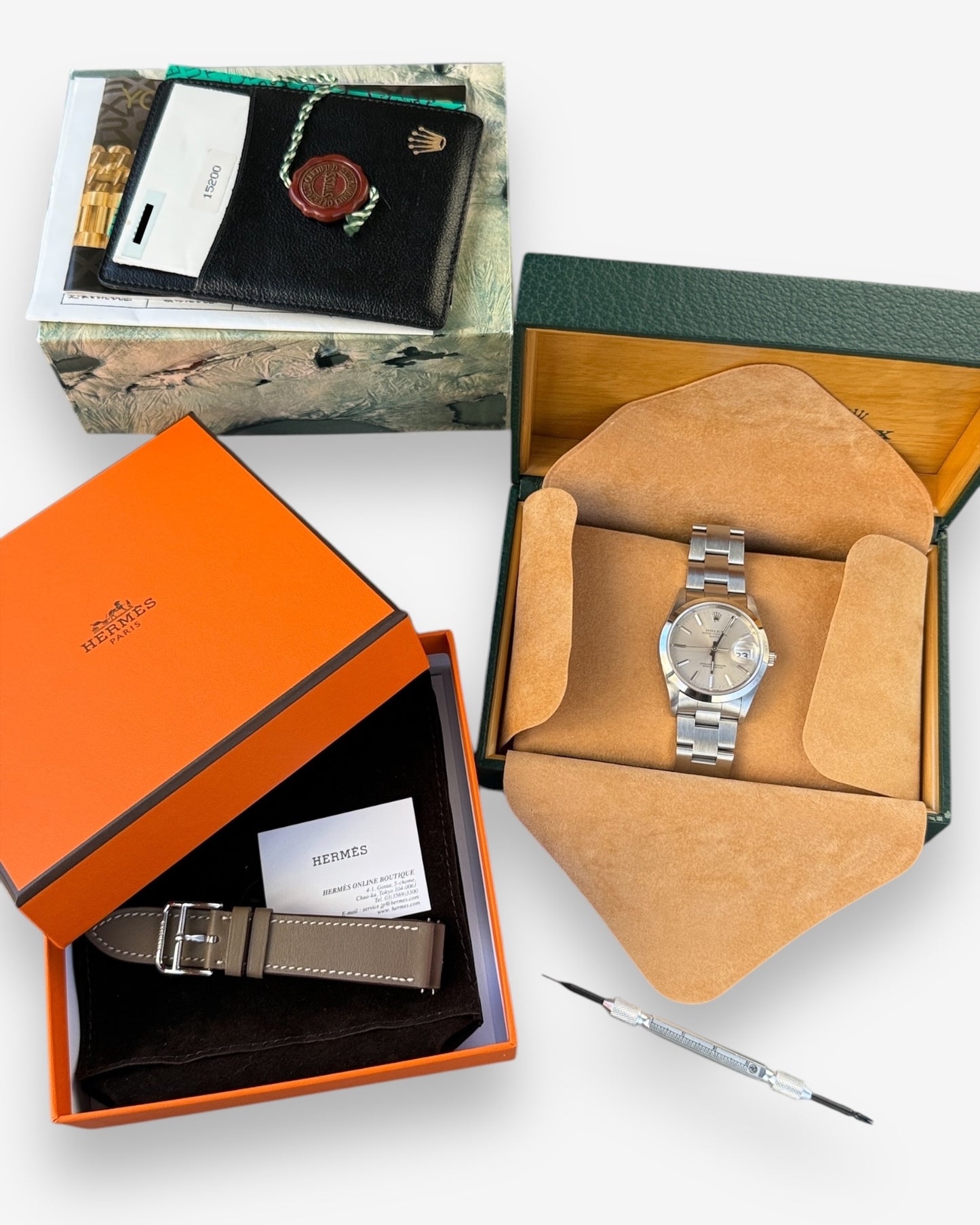 Ref. 15200 with Hermes Strap